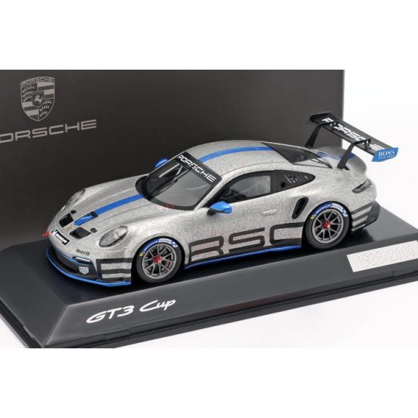 スパーク 1/43 ポルシェ 911 (992) GT3 カップ GT シルバー/シャーク