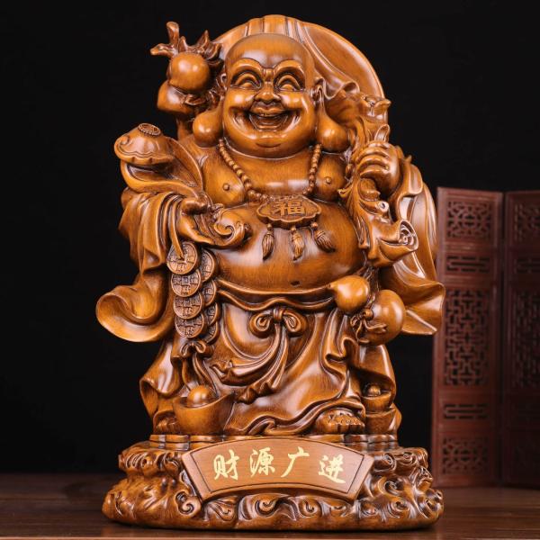 布袋様 オブジェ インテリア リビング 玄関 昇運 風水 置物 縁起物 魔