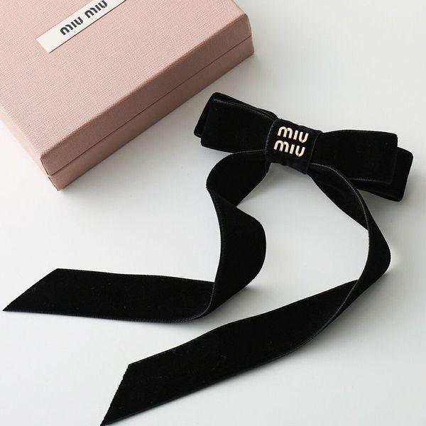 miu miu（ミュウミュウ） バレッタ 5IF284 068 レディース ベルベット