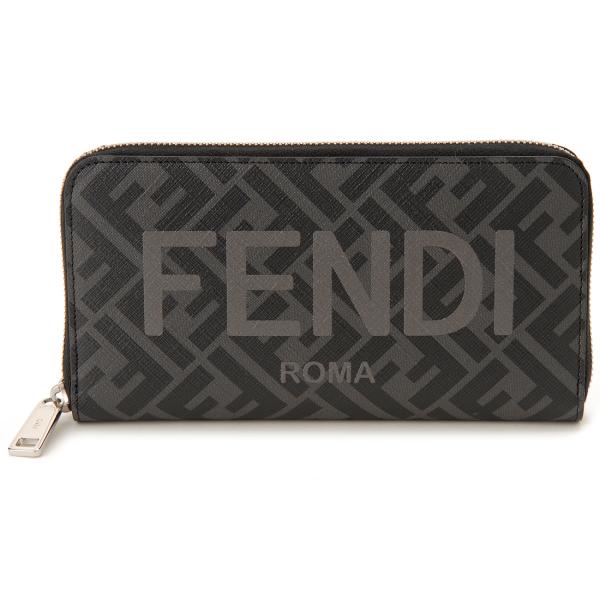 FENDI（フェンディ） ラウンドファスナー長財布 ブラック 7M0342 AJJ8