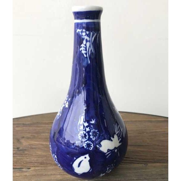 花柄と車輪のデザインの陶器花瓶 Despots(デスポッツ) Small vase with