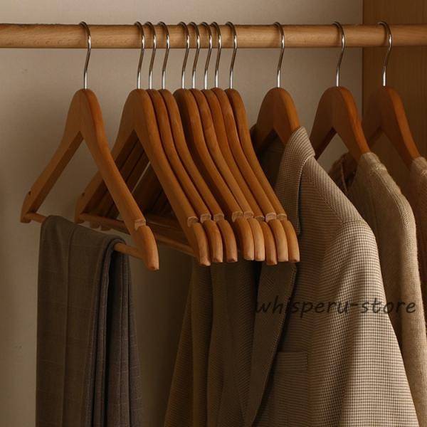 スーツハンガー 木のハンガー 大きい 高級 コートハンガー メンズ 洋服