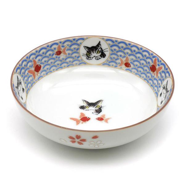 九谷焼4号鉢 金魚 わちふぃーるど ダヤン : わちふぃーるど Yahoo!店