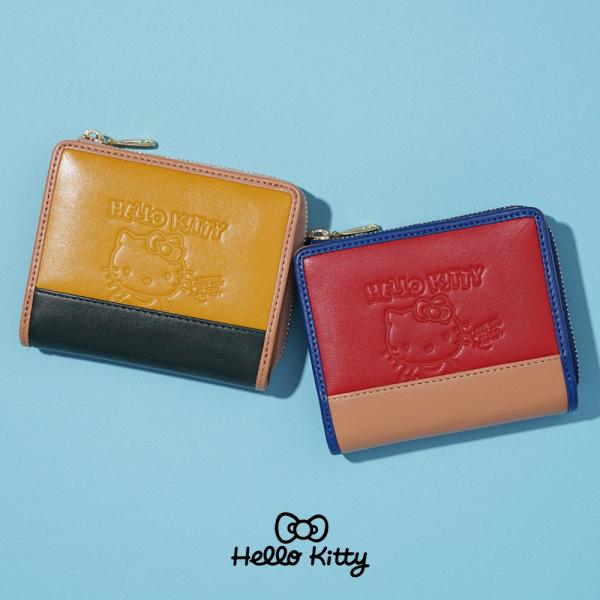 ハローキティ [ハローキティ] 財布 二つ折り 本革 レザー レトロ