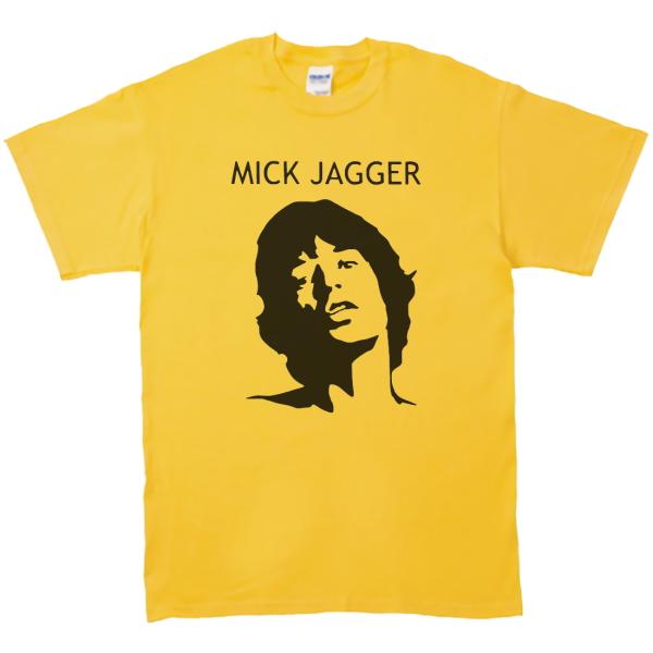 ミック•ジャガー風の黒 長袖Tシャツ Lサイズ