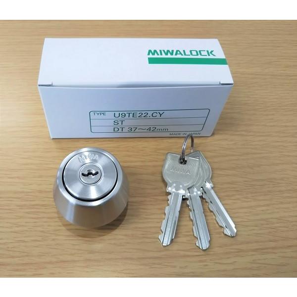 美和ロック ミワ MIWA U9 TE-22 (SWLSP) 交換 取替用シリンダー 純正品