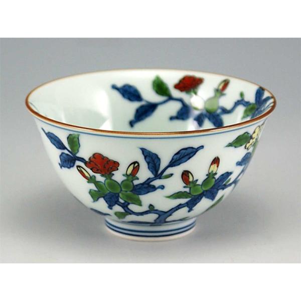 源右衛門窯 染錦柘榴絵 飯碗 有田焼 ご飯茶碗 : 陶器たて石 Yahoo!店