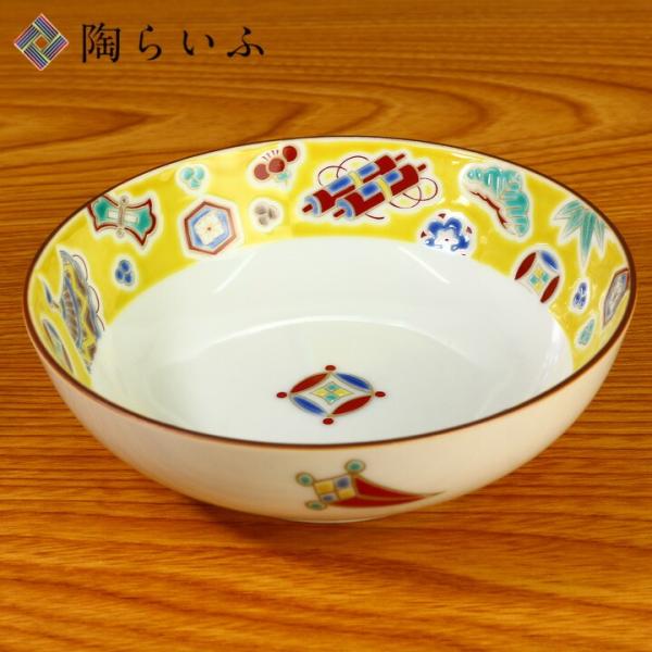 九谷焼 4号鉢 黄交趾 / 青郊窯 和食器 皿 小鉢 中鉢 人気 ギフト 化粧