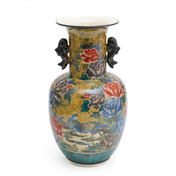 九谷焼 吉田屋風花鳥図壺 花瓶 花器 人気 ギフト 贈り物 結婚祝い