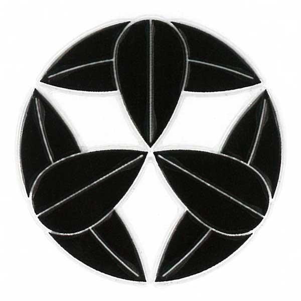 家紋ステッカー 蒔絵シール 「 九枚笹 」 黒 : TOYO LABO - 通販