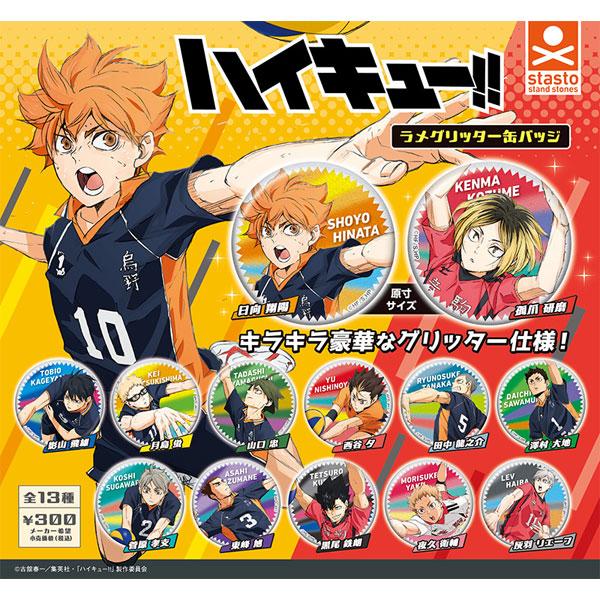ハイキュー!! ラメグリッター缶バッジ 全13種セット : トイショップ
