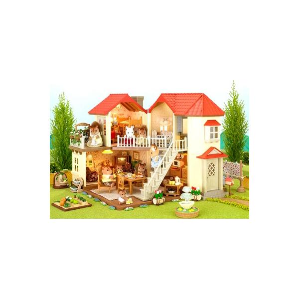 関東 中部 送料無料】シルバニアファミリー あかりの灯る大きなお家 ハ