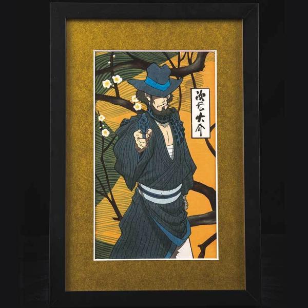 ルパン三世 大判 浮世絵 木版画 『 次元大介 』 モンキーパンチ 尾形