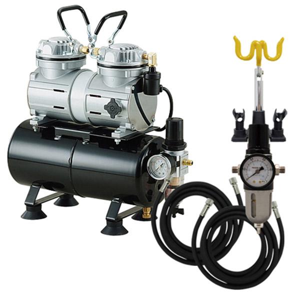 エアテックス コンプレッサー エアーセット タンク＆ツイン