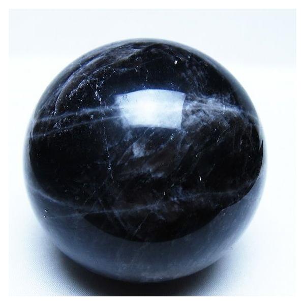 モリオン 黒水晶 丸玉 84mm スフィア 一点物 151-9284 : 天然石