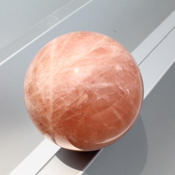 ローズクォーツ 丸玉 スフィア ブラジル産 155mm 4.8Kg 送料無料 一点