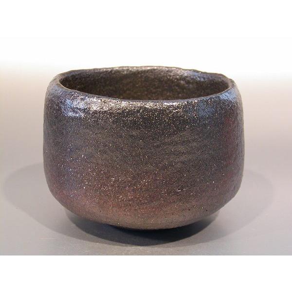 茶道具 黒楽茶碗 楽長次郎「風折（かざおれ）」写 W8-1、 佐々木昭楽作