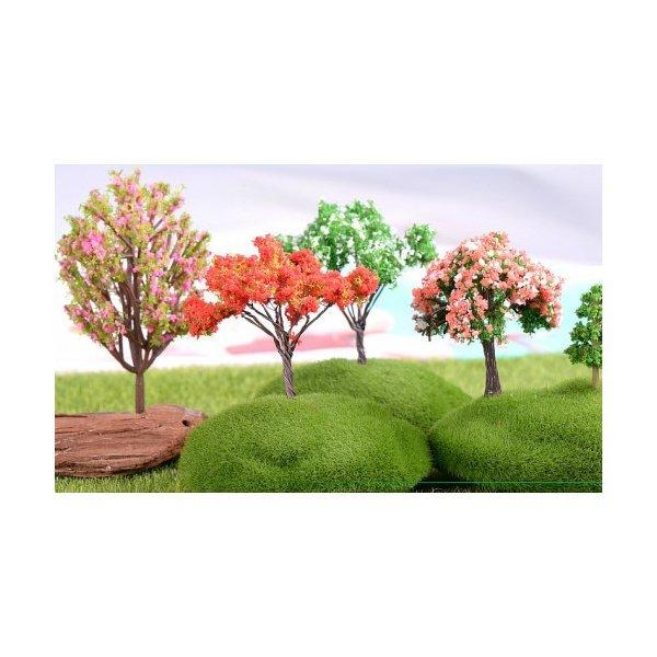 カラフルな木 ジオラマコレクション 樹木模型 鉄道模型 苔テラリウム