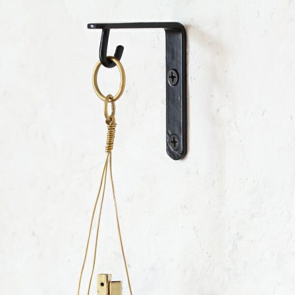 ブラケットフック L字フック アイアン 金具 壁 吊下げ 小物掛け