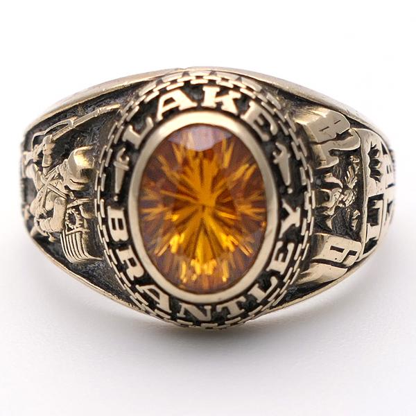 10K カレッジリング BALFOUR サイズ16号 LAKE BRANTLEY PATRIOTS