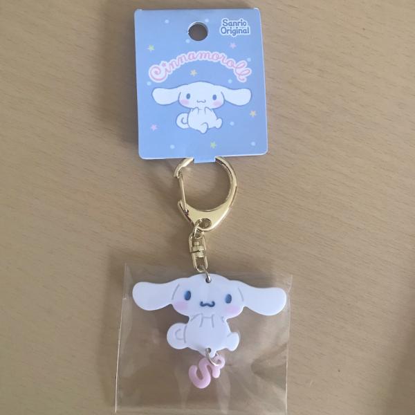 シナモロール サンリオ SANRIO イニシャル アクリル キーホルダー S