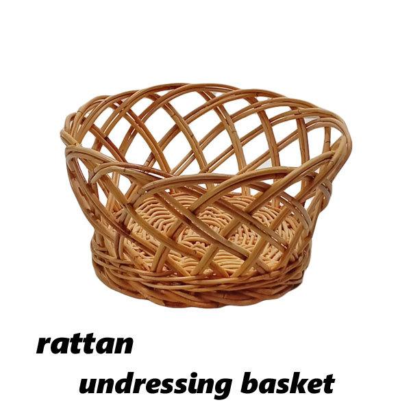 脱衣かご 籐 ラタンかご バスケット おしゃれ レトロ ランドリー 収納