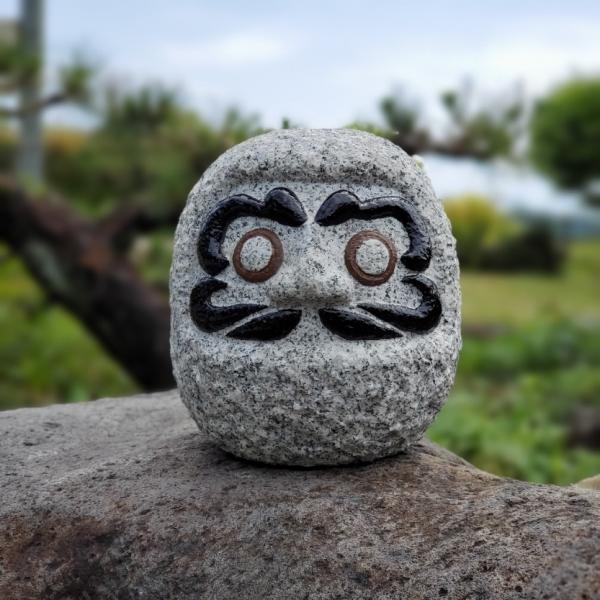 だるま 達磨 ダルマ 開運 縁起物 置物 石 日本製 : 浦田石材彫刻店