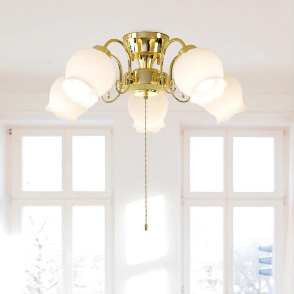 キシマ（KISHIMA） シーリングライト LED シャンデリア 5灯 おしゃれ