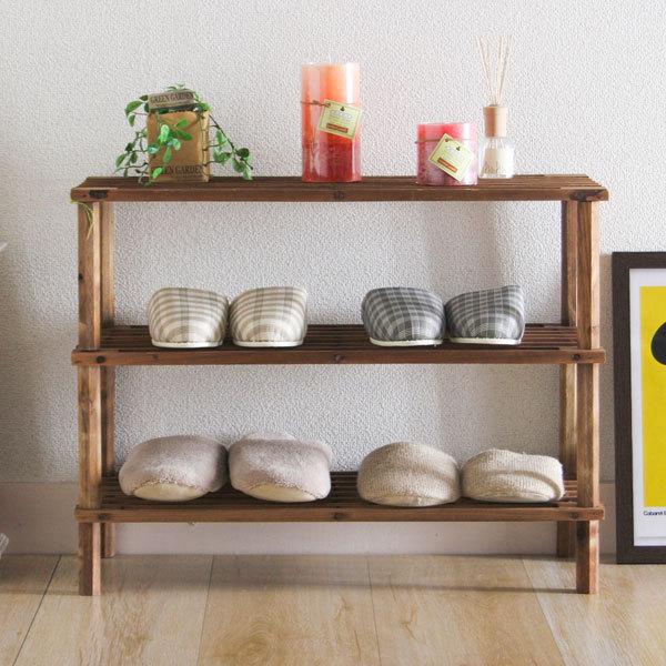 棚 木製 3段 北欧 シェルフ 収納 収納ラック 収納棚 おしゃれ オープン