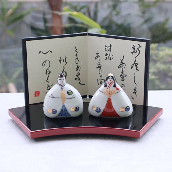 ギフト化粧箱付】有田焼 雛人形セット 茶壷 : 有田焼 器の華 まるふく