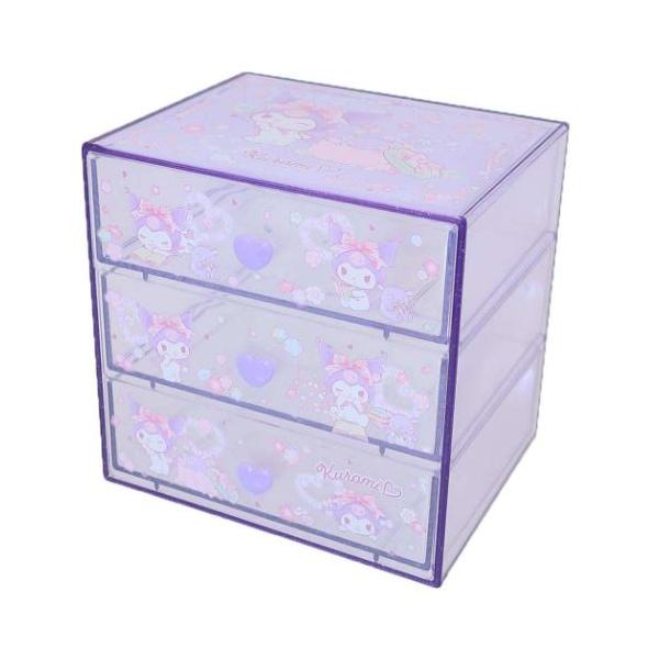 卓上収納 3段チェスト クロミ サンリオ ケイカンパニー : 雑貨&アート