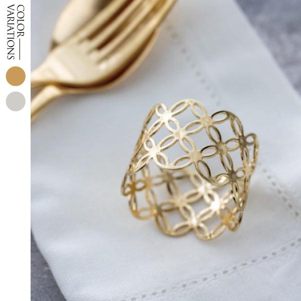 ナプキンリング ゴールド シルバー 金 銀 おしゃれ シッポウナプキン