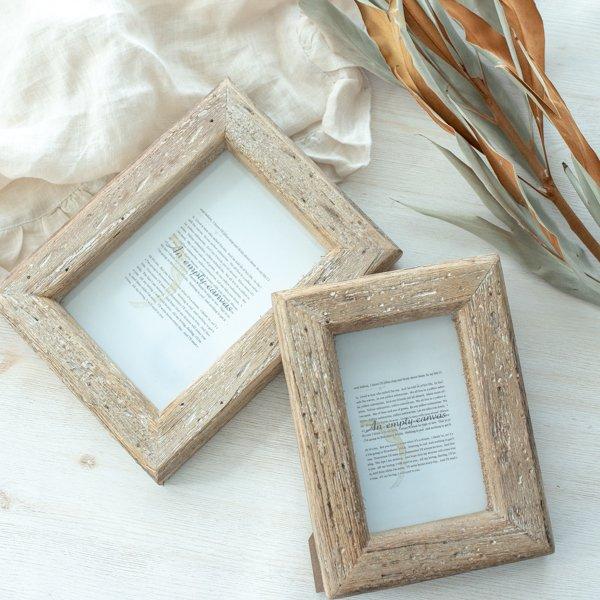 写真立て ラスティウッドフレーム(S) (無くなり次第終了)写真入れ