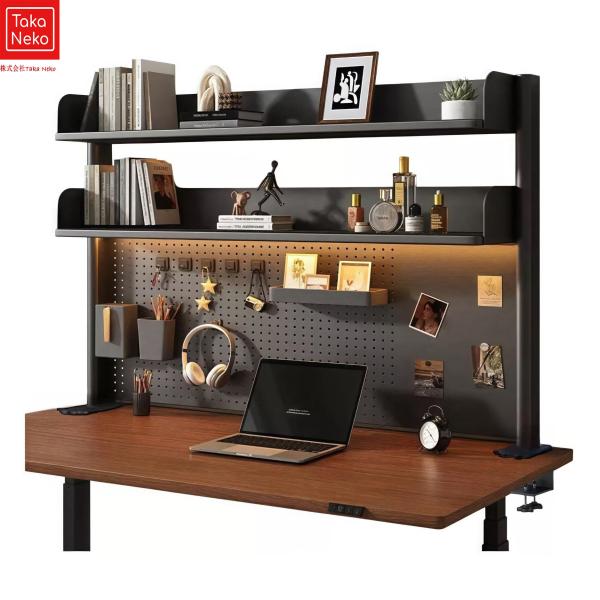 卓上ラック 机上ラック デスク上置き棚 有孔ボード 多機能デスクシェル