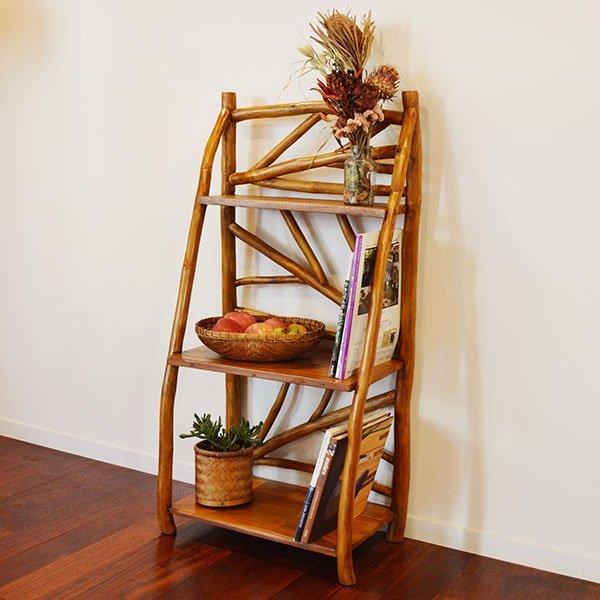 アジアン家具 木製 バリ ♪ARブックラック（A4サイズ収納OK