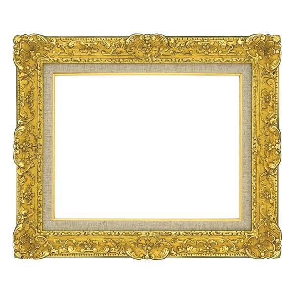 油絵額縁／油彩額縁 〔F3 ゴールド〕 総柄彫り 黄袋 吊金具付き : ヤマ