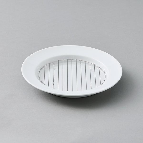 share with Kurihara harumi 網付きラウンドリムプレート 白 栗原