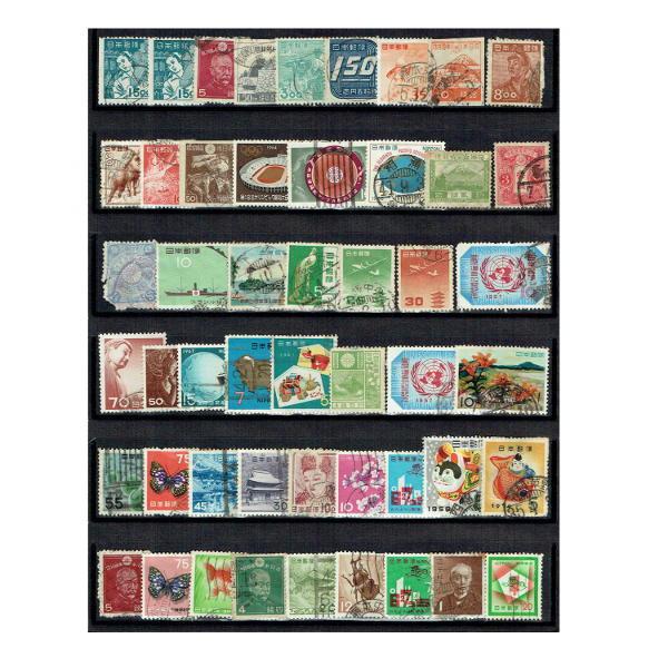 使用済み切手 骨董 古い切手 まとめて50枚 (現品限り・210724