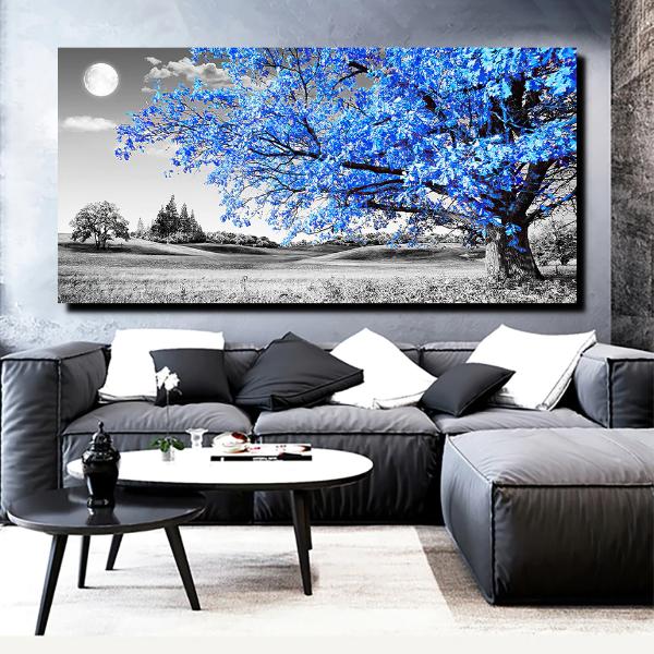 絵画 インテリア モノトーン シック 特大 1パネル モノトーンの風景