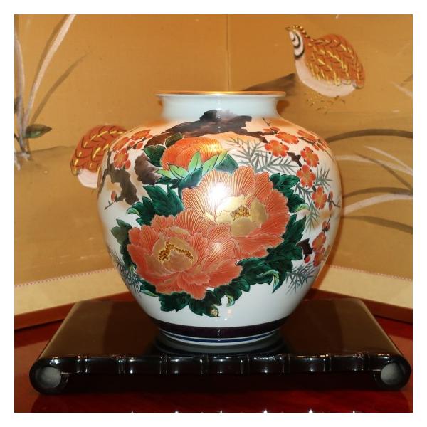 九谷焼 【在庫一掃セール】花瓶 陶器 本金牡丹梅 : ZAZU&CO. - 通販