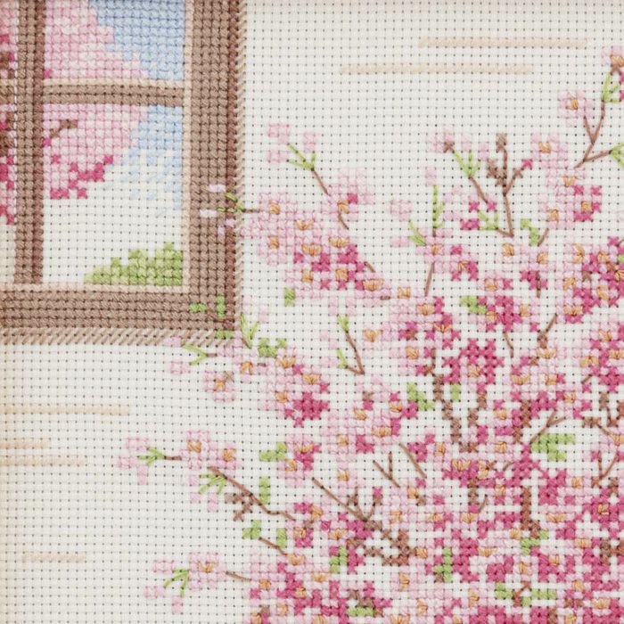 クロスステッチフレーム＜お部屋で楽しむさくらの季節＞ | リバティ