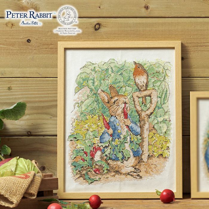 クロスステッチフレーム＜おつきみ飾り＞ | リバティ 生地、編み物