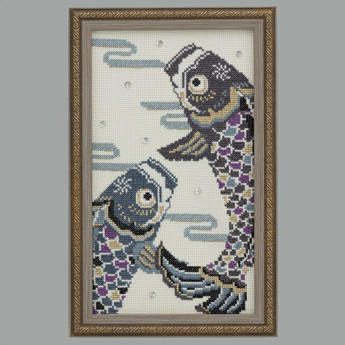 クロスステッチフレーム＜鯉のぼり2＞ | リバティ 生地、編み物、刺繍