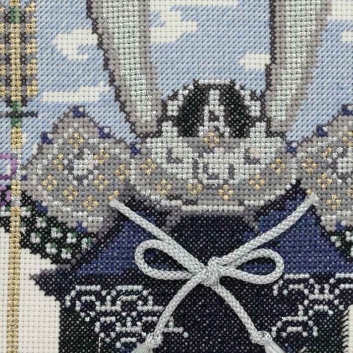 クロスステッチフレーム＜兜飾り2＞ | リバティ 生地、編み物、刺繍