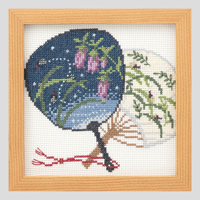 クロスステッチフレーム＜おつきみ飾り＞ | リバティ 生地、編み物
