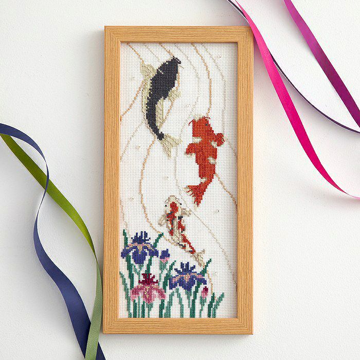 クロスステッチフレーム＜七夕飾りと天の川＞ | リバティ 生地、編み物