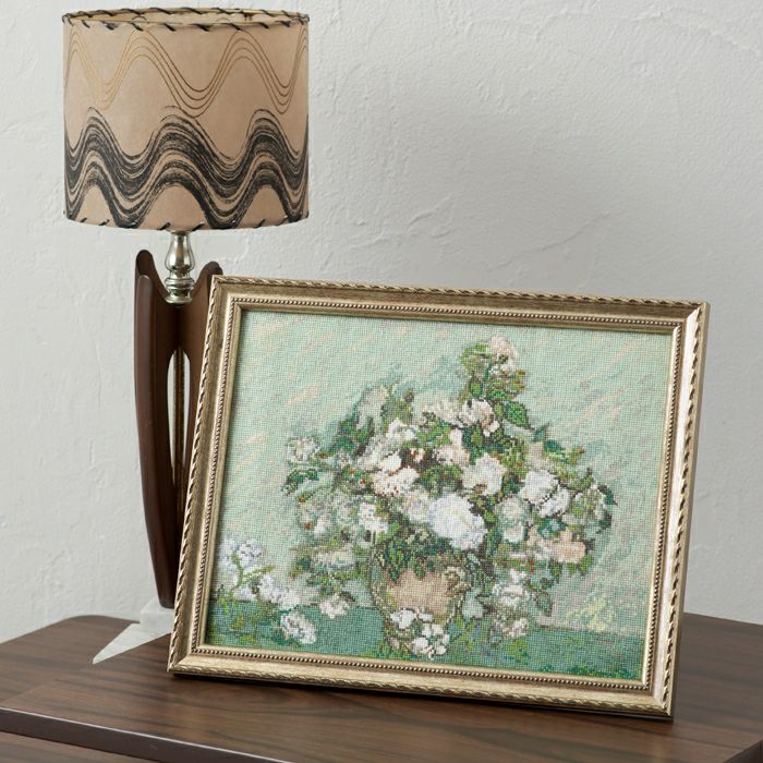 クロスステッチフレーム＜春のブーケ＞ | リバティ 生地、編み物、刺繍