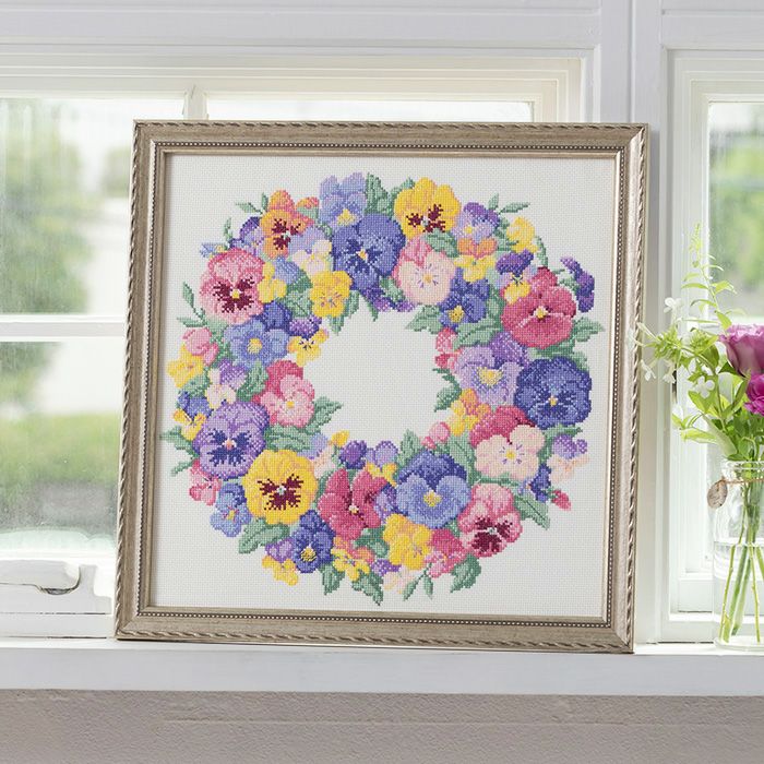 クロスステッチフレーム＜私のアトリエ＞ | リバティ 生地、編み物