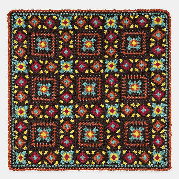 グラニーモザイクブランケット（編み物 材料セット） | リバティ 生地