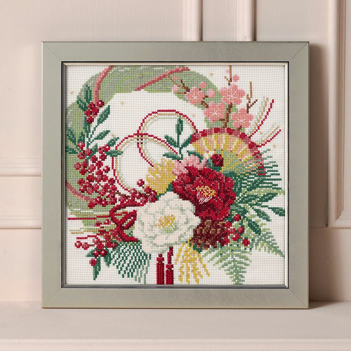 クロスステッチフレーム＜雛人形＞ | リバティ 生地、編み物、刺繍